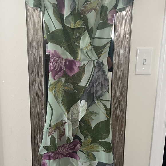 Danny and Nicole’s dress, floral with green background, multiple uses. - Picture 4 of 6